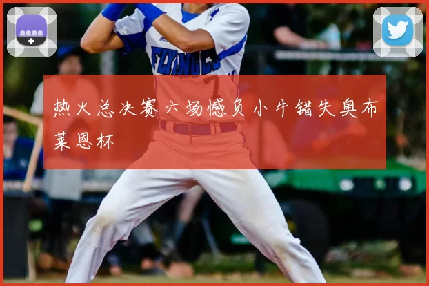 热火总决赛六场憾负小牛错失奥布莱恩杯
